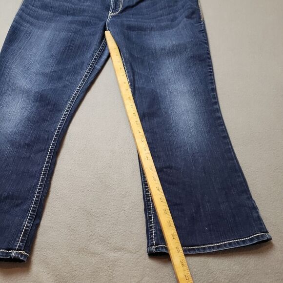 SILVER AIKO Jeans Dark Wash Bootcut Sz 22 - Picture 15 of 16